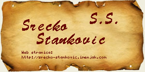 Srećko Stanković vizit kartica